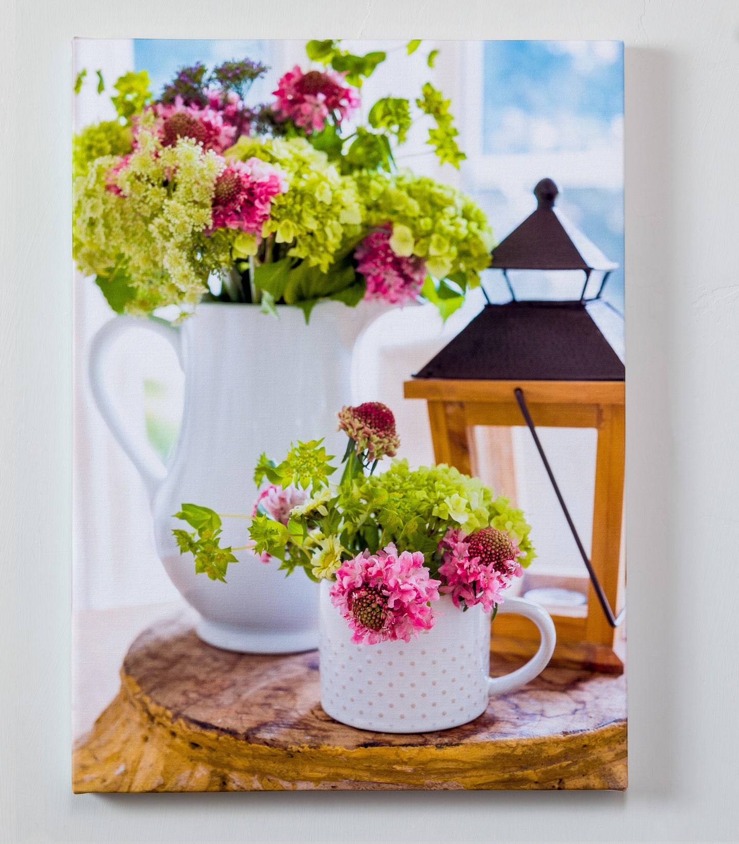 Gathered — gallery wrapped canvas print, mixed floral botanical still life, 14x19