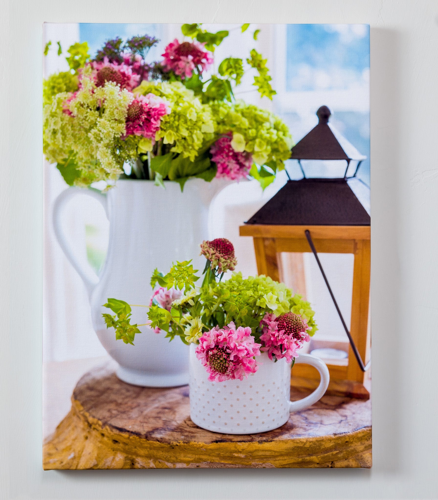 Gathered — gallery wrapped canvas print, mixed floral botanical still life, 14x19