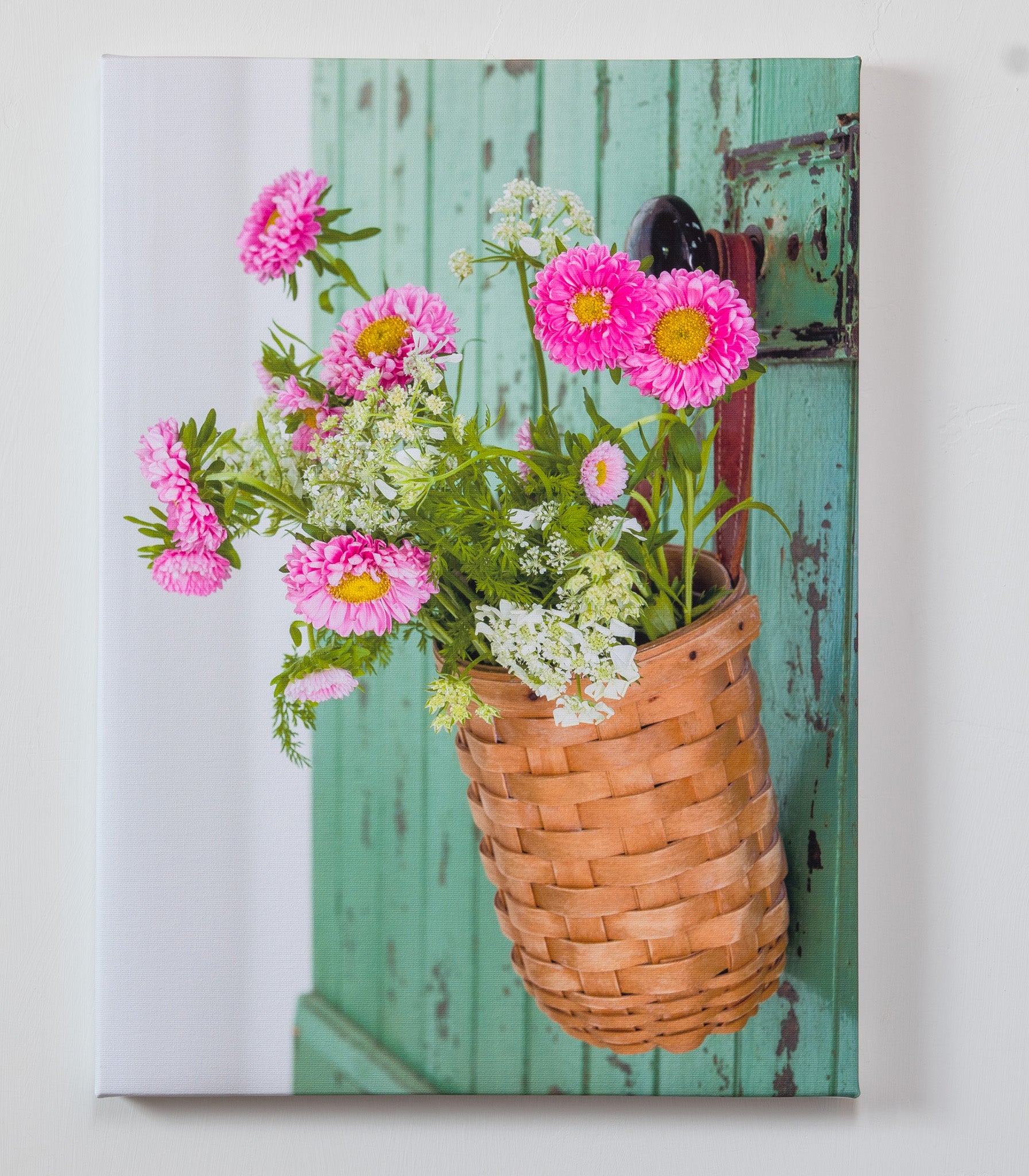 Just Picked — gallery wrapped canvas print, wildflower botanical still life, 14x19