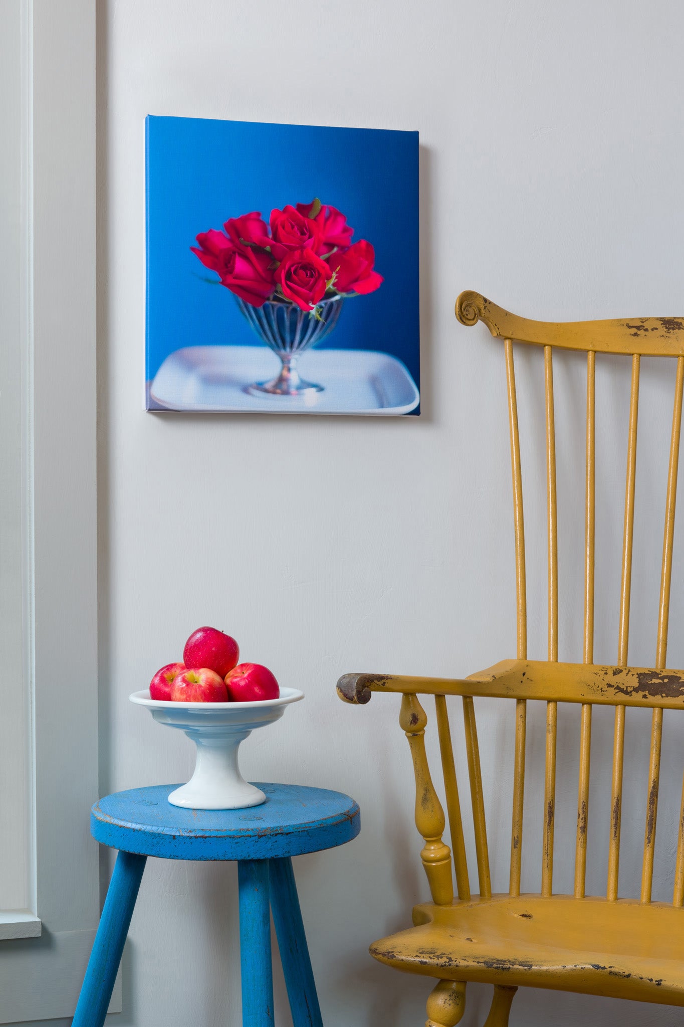 Be Mine — botanical fine art canvas print, Pennsylvania farmhouse interior, made one at a time