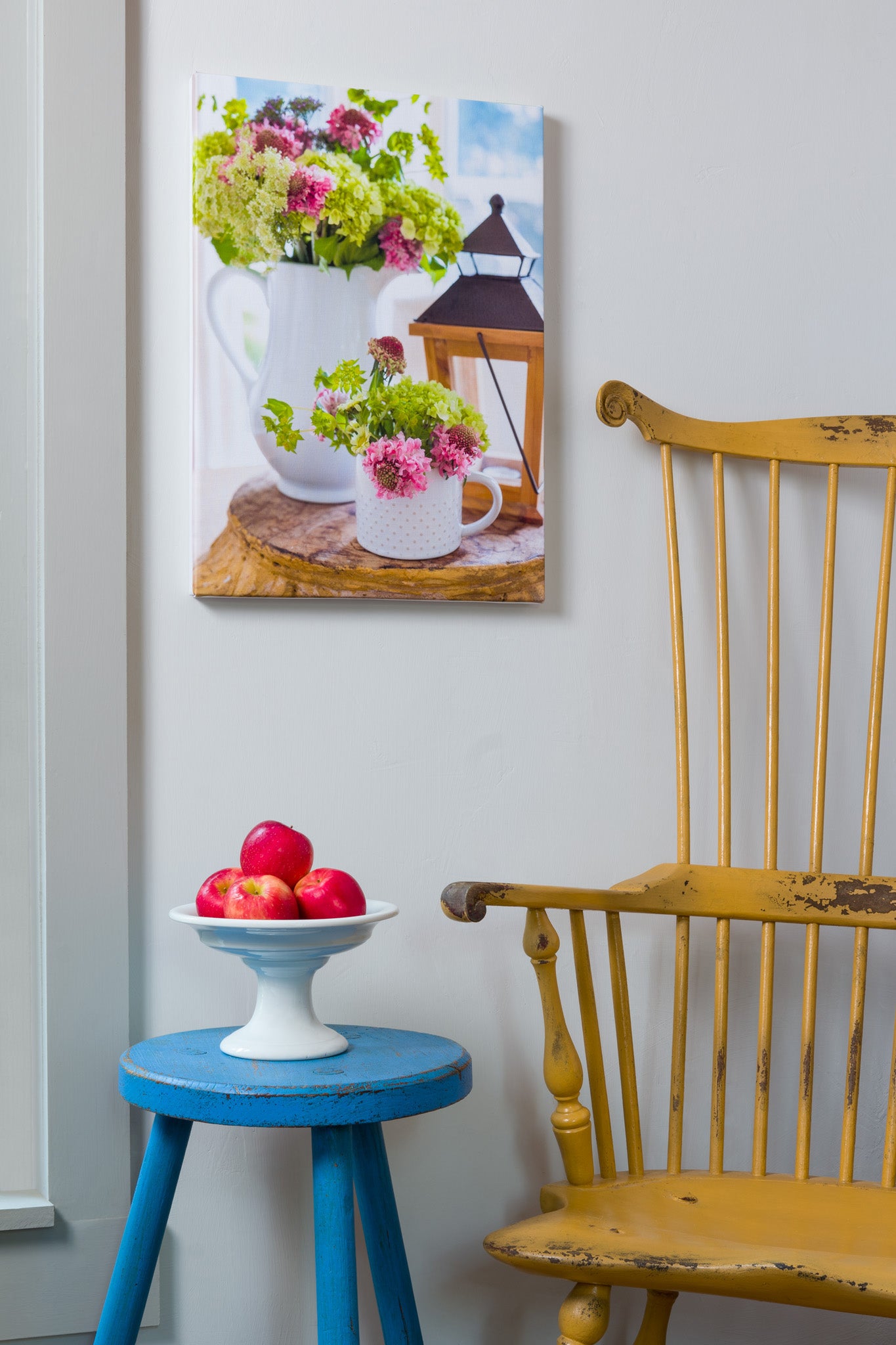Gathered — botanical fine art canvas print, Pennsylvania farmhouse interior, made one at a time