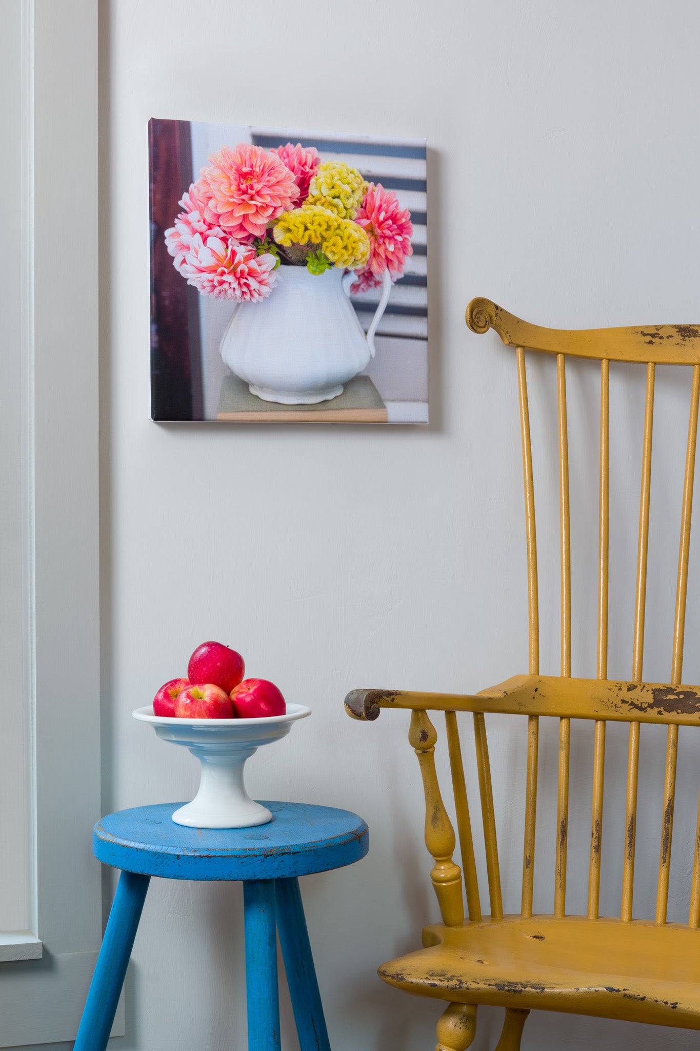 Layers — botanical fine art canvas print, Pennsylvania farmhouse interior, made one at a time