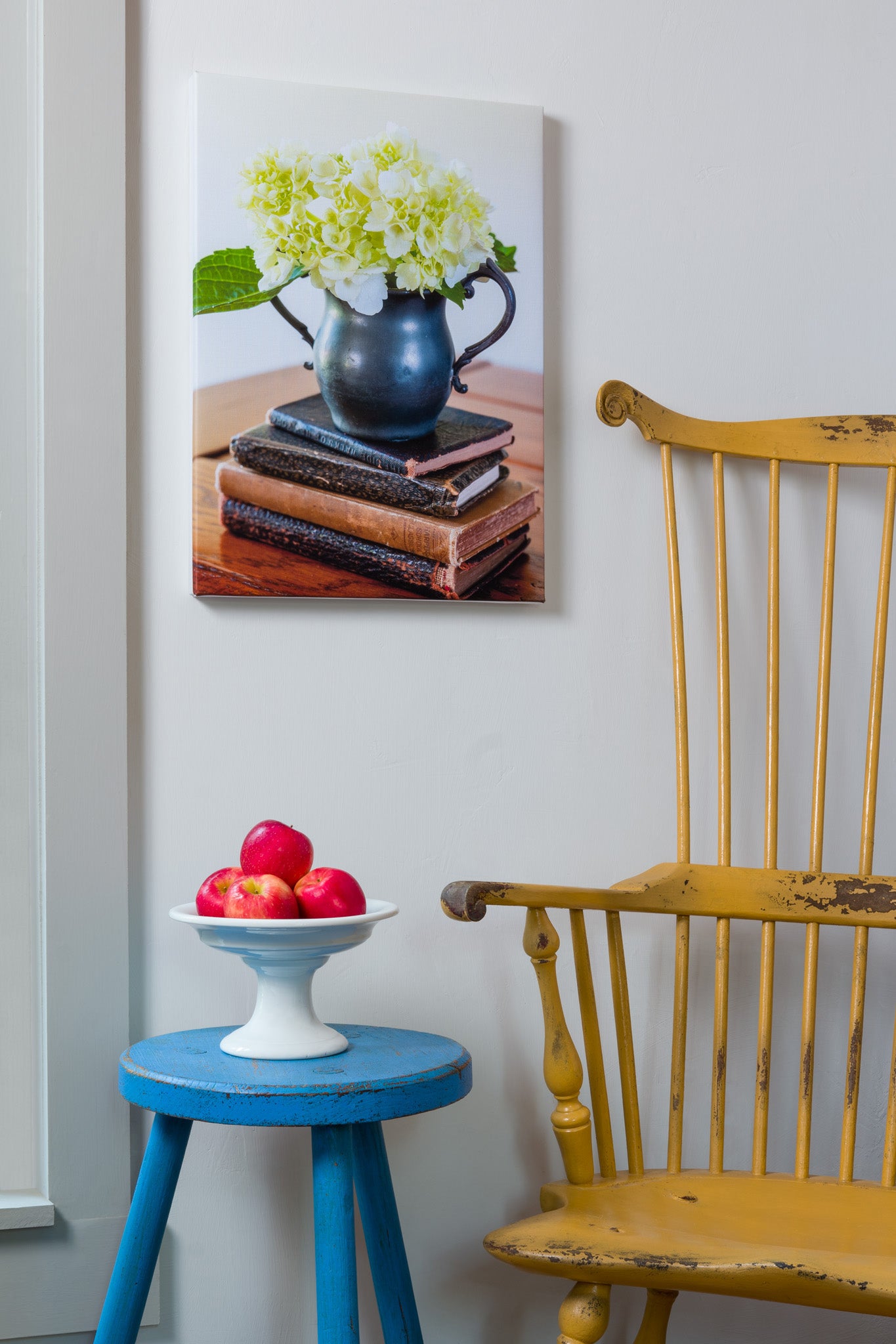 The Parlor — botanical fine art canvas print, Pennsylvania farmhouse interior, made one at a time