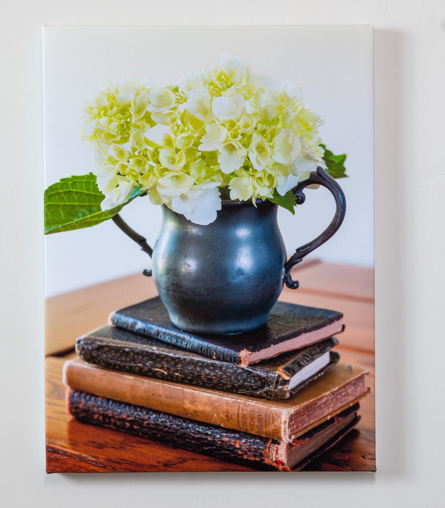 The Parlor — gallery wrapped canvas print, hydrangea botanical still life, 14x19
